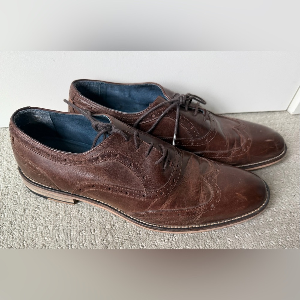 Gordon Rush Dark Brown Leather Oxfords